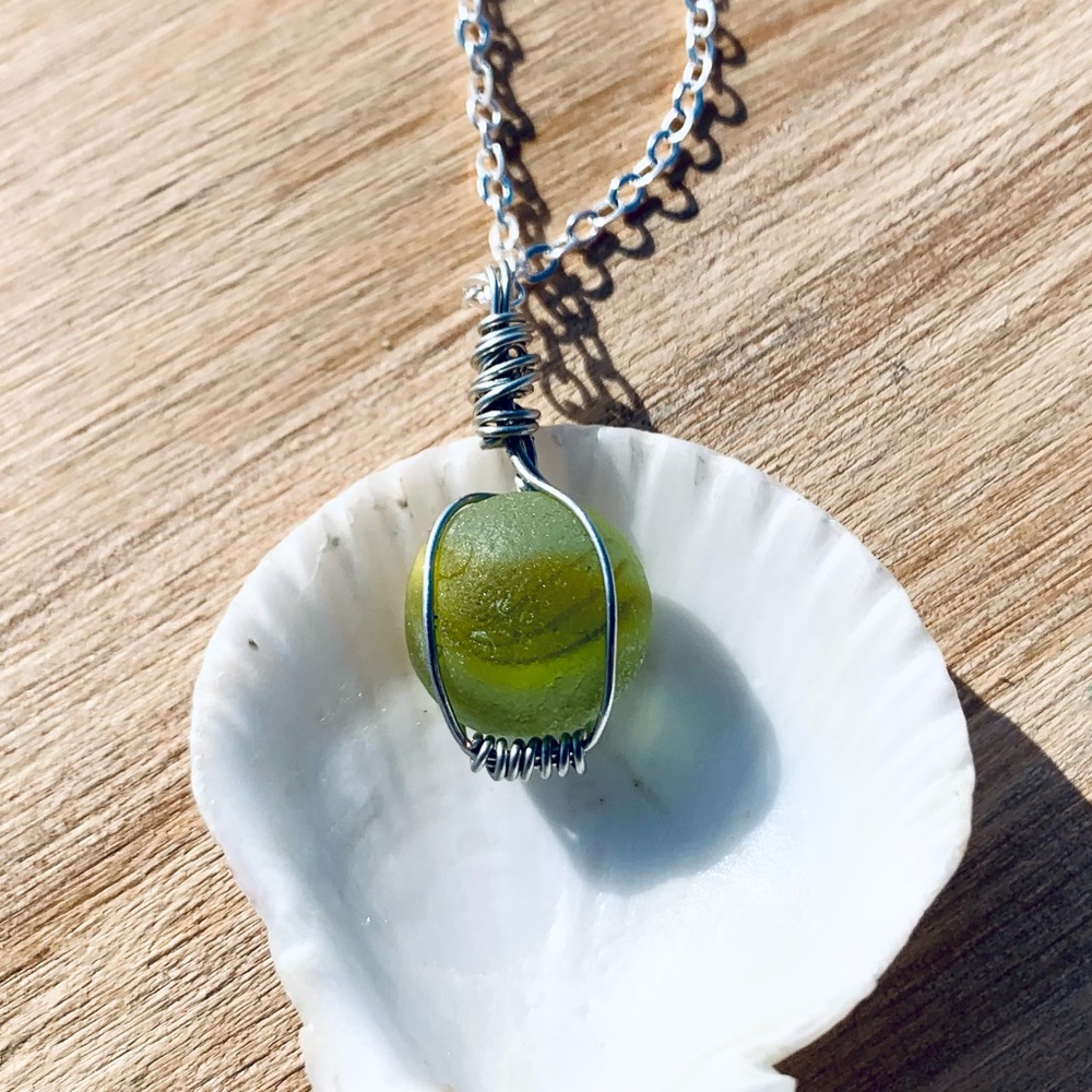 Tropical Love Seaglass Necklace - Picture 6 of 8